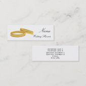 Visitekaartje voor bruiloft (Voorkant / Achterkant)