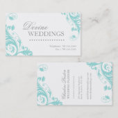 Visitekaartje voor bruiloft (Voorkant / Achterkant)