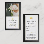 Visitekaartje voor bruiloft afsprakenkaartje (Voorkant / Achterkant)