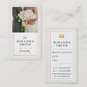 Visitekaartje voor bruiloft afsprakenkaartje (Voorkant / Achterkant)