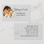 Visitekaartje voor bruiloft en evenementplant (Voorkant / Achterkant)