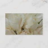 Visitekaartje voor bruiloft - Witte rozen (Achterkant)