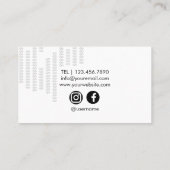 Visitekaartje voor business coach (Achterkant)