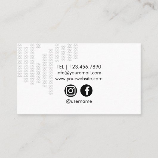 Visitekaartje voor business coach (Achterkant)