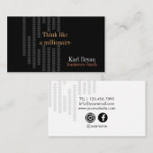 Visitekaartje voor business coach (Voorkant / Achterkant)