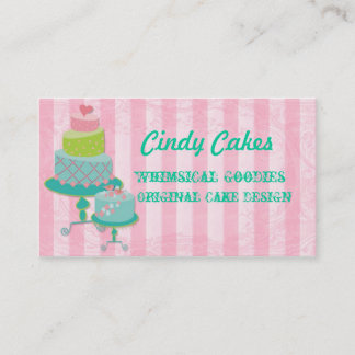 Visitekaartje voor cakeontwerp