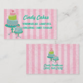 Visitekaartje voor cakeontwerp (Voorkant / Achterkant)