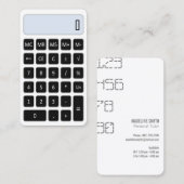 visitekaartje voor calculatorleraren (Voorkant / Achterkant)