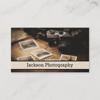 Visitekaartje voor camera-fotografie