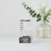 Visitekaartje voor camerafotografie (Staand voorkant)