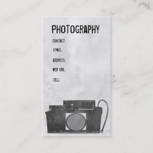 Visitekaartje voor camerafotografie