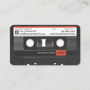 visitekaartje voor cassettes