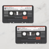 visitekaartje voor cassettes (Voorkant / Achterkant)