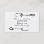 Visitekaartje voor catering (Achterkant)