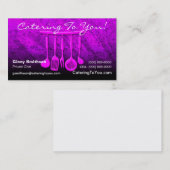 Visitekaartje voor catering (Voorkant / Achterkant)