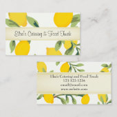 Visitekaartje voor catering en koken in de boomvor (Voorkant / Achterkant)