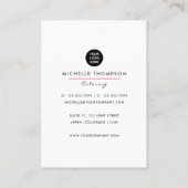 Visitekaartje voor cateringbedrijf (Achterkant)