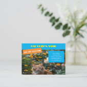  Visitekaartje voor catteries (Staand voorkant)