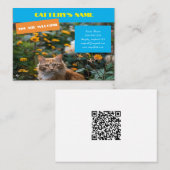  Visitekaartje voor catteries QR code (Voorkant / Achterkant)