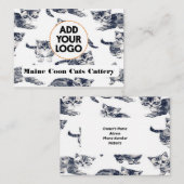  Visitekaartje voor cattery (Voorkant / Achterkant)