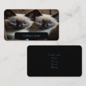  Visitekaartje voor cattery Contactkaartje (Voorkant / Achterkant)
