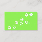  Visitekaartje voor cattery gazon groen (Achterkant)