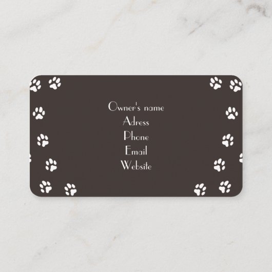 Visitekaartje voor Cattery Ragdoll (Achterkant)