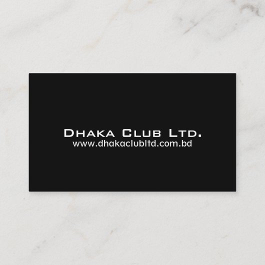 Visitekaartje voor CEO (Achterkant)