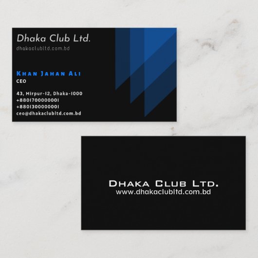 Visitekaartje voor CEO (Voorkant / Achterkant)