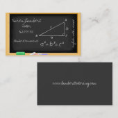 visitekaartje voor chalkboardleraren (Voorkant / Achterkant)