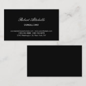 Visitekaartje voor charmeren van zwart-witscript (Voorkant / Achterkant)