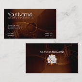 Visitekaartje voor chocolade-geluiden (Voorkant / Achterkant)