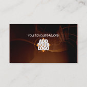 Visitekaartje voor chocolade-geluiden (Achterkant)