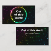 Visitekaartje voor cirkelverlichting (Voorkant / Achterkant)