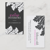 VISITEKAARTJE VOOR CLASSY INTERIOR DESIGNER (Voorkant / Achterkant)