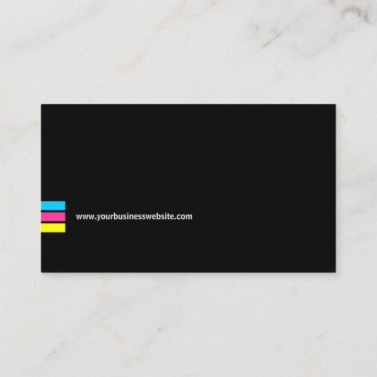Visitekaartje voor CMYK-offsetkleuren afdrukken (Achterkant)