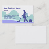 Visitekaartje voor commerciële reiniging (Voorkant / Achterkant)