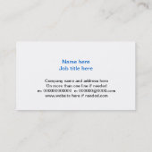 visitekaartje voor computerbeveiliging (Achterkant)