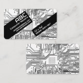 Visitekaartje voor computerreparatie / printplaatb (Voorkant / Achterkant)