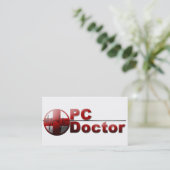 Visitekaartje voor computerreparatietechnicus (Staand voorkant)