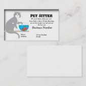 Visitekaartje voor computersitter (Voorkant / Achterkant)