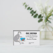 Visitekaartje voor computersitter (Staand voorkant)