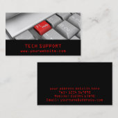 Visitekaartje voor computertoetsenbord (Voorkant / Achterkant)