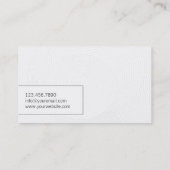 Visitekaartje voor concentrische cirkels (Achterkant)