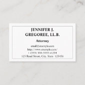 Visitekaartje voor conservatieve en teruggezette p (Voorkant)