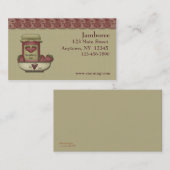 Visitekaartje voor conservenblikken (Voorkant / Achterkant)