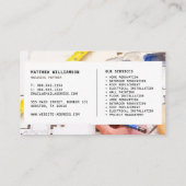 Visitekaartje voor constructie - Plan, tapemaatreg (Achterkant)