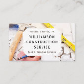 Visitekaartje voor constructie - Plan, tapemaatreg (Voorkant)