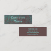 Visitekaartje voor corrosie en koper (Voorkant / Achterkant)