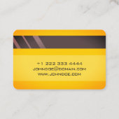 "Visitekaartje voor creditcardstijl nr. 3" Visitekaartje (Achterkant)